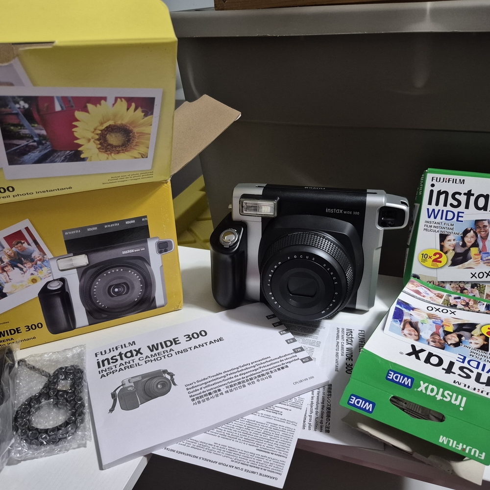Fujifilm Instax Wide 300 Camera - Black and Silver